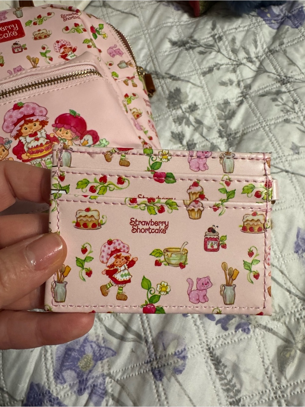 Strawberry Shortcake Pink Mini Backpack - Cute Cartoon Print - Picture 6 of 6